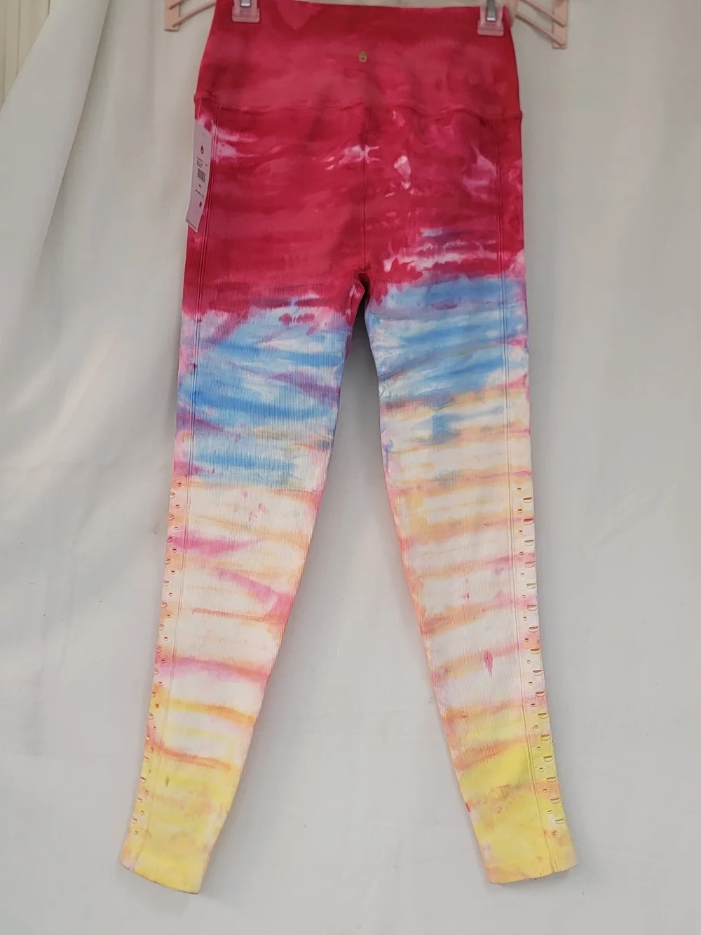 Spiritual Gangster Girls Tie-Dye Ombre Leggings - Red, Blue, Orange, Yellow
